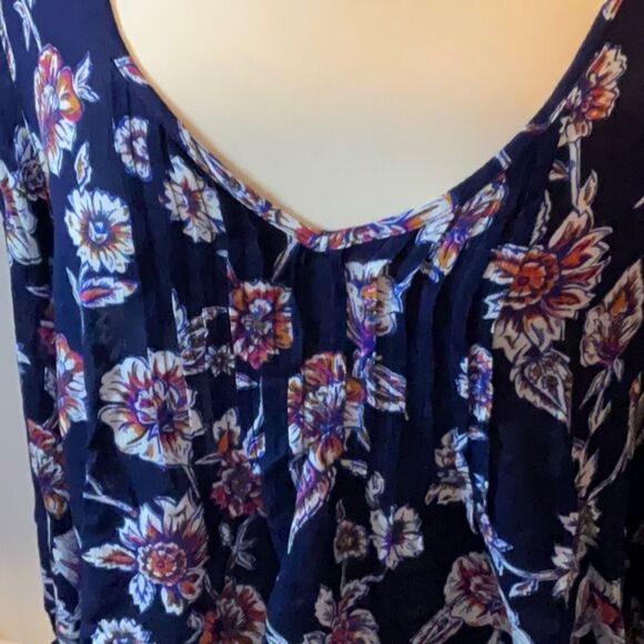 Billabong Floral Boho Peasant Top Heart Strayed Medium New - Picture 2 of 5